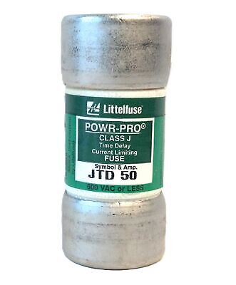 Littelfuse JTD-50 JTD 50 JTD050 50 A 600 V Time-Delay Fuses - Lot of 10