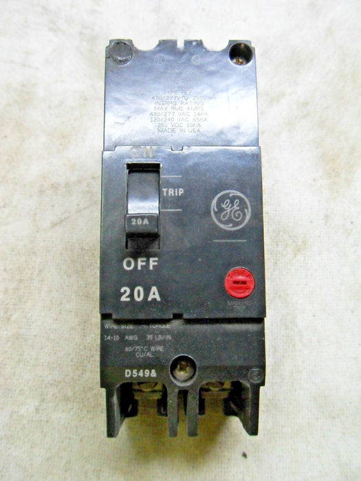 GE TEYMO-2320 20A 2 Pole Circuit Breaker
