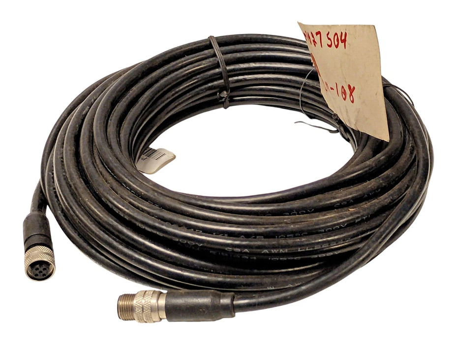 Omron 60623-0150 47TXIC 15 m PLC Cable w/ Two 4-Pin Circular Connectors
