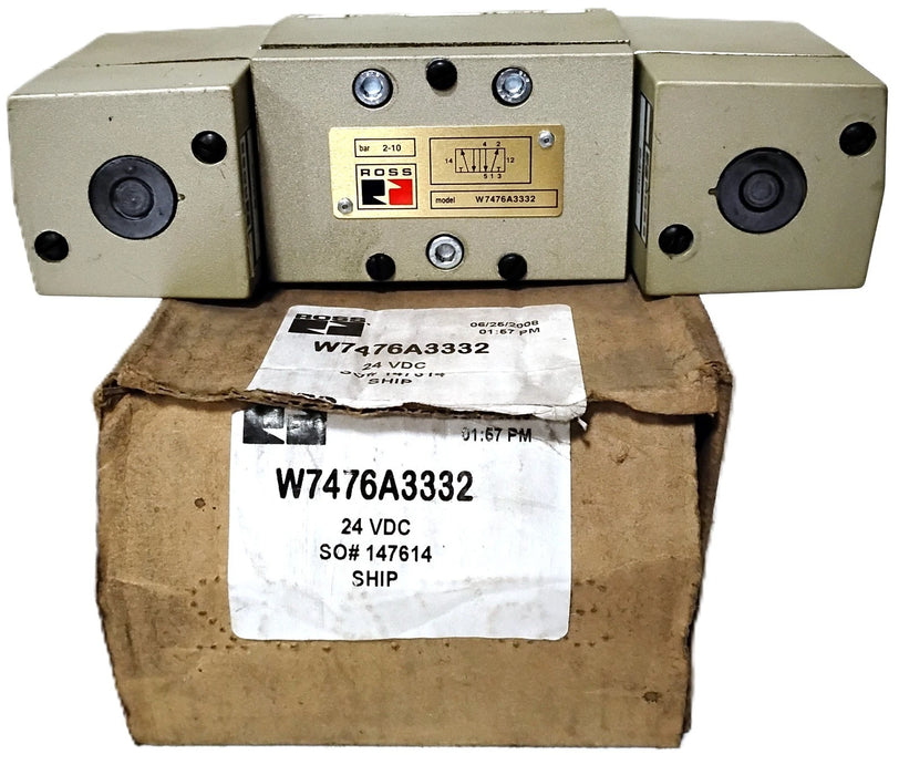 Ross W7476A3332 24 V DC 2-10 Bar 5/2 Solenoid Valve