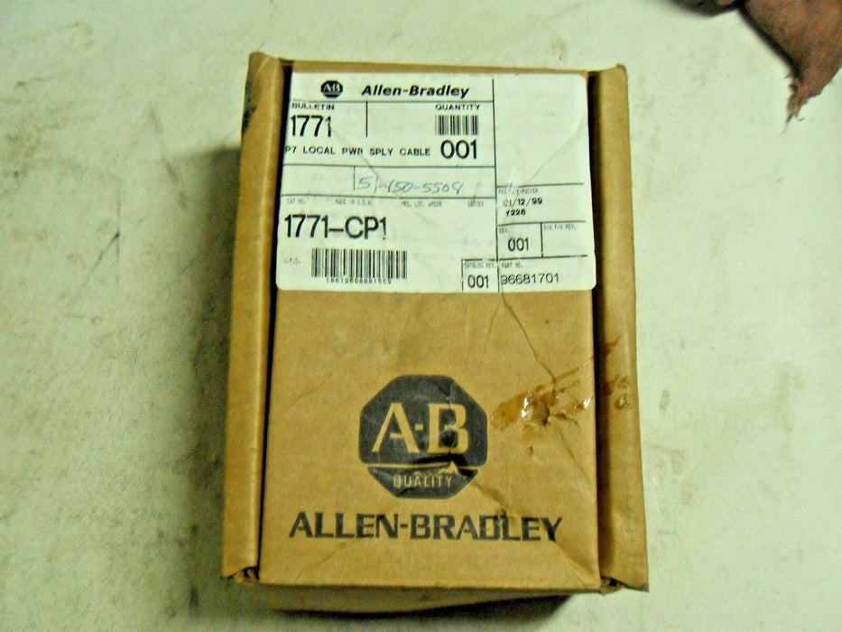 Allen-Bradley 1771-CP1 Power Supply Cable