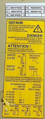 Siemens 6SN1145-1BA02-0CA1 SIMODRIVE 611 47kW Infeed Module