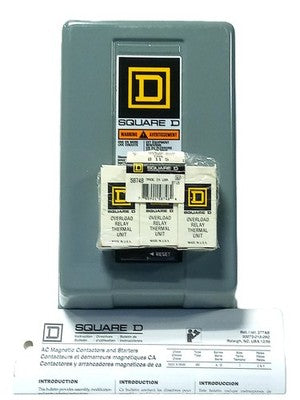 Square D 8536-SBG2V06 480/440 V AC NEMA Size 0 Magnetic Starter w/ B11.5 Heaters