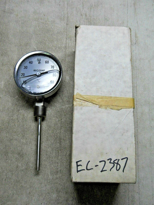 Reotemp Model X Bimetal Thermometer 0-100 Degrees Celsius