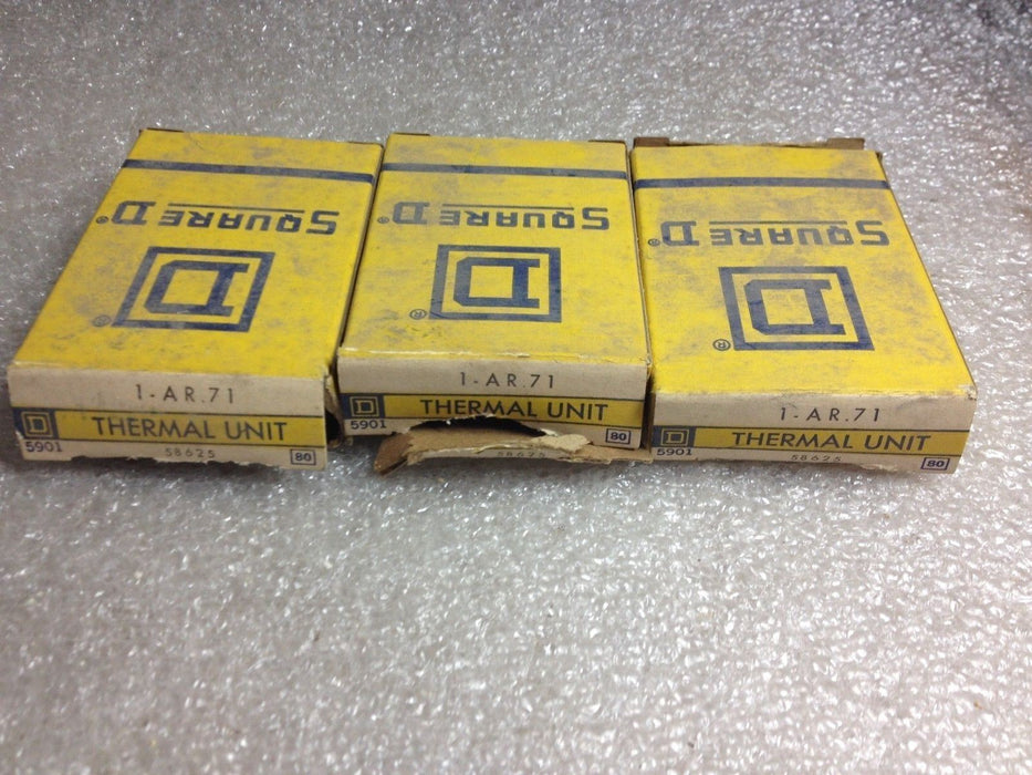 3 Square D 1.AR.71 Heaters