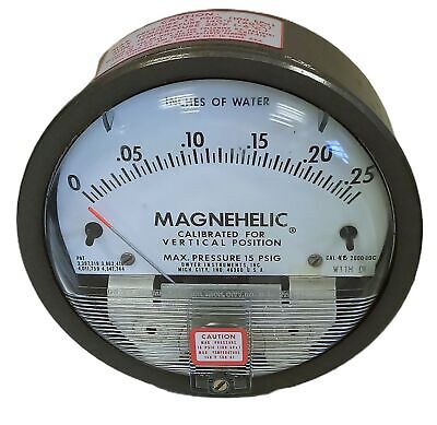 Dwyer 2000-00 MAGNEHELIC Low Pressure Gage