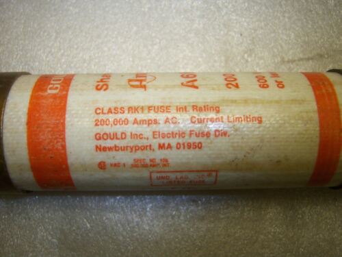 Gould Shawmut A6K200R Amp-Trap 600 V 200 A Class RK1 Current-Limiting Fuse