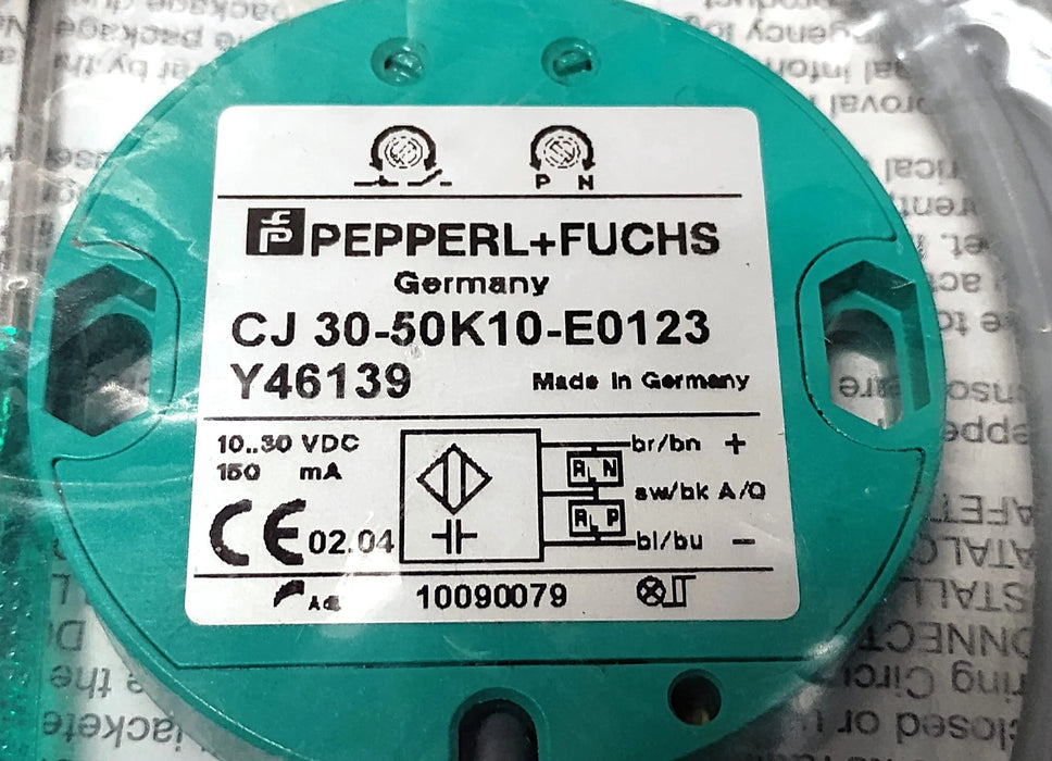 Pepperl Fuchs CJ30-50K10-E0123-Y4613-NINIT 10-30 VDC Capacitive Proximity Sensor