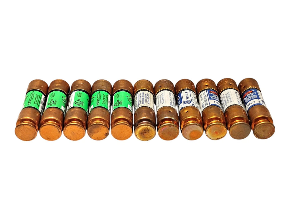 Bussmann FRN-R-2 250 V AC 2 A Current-Limiting Time-Delay Fuses