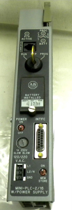 Allen-Bradley MIni Plc-2/16 Processor 1772-LXP w/ KEY