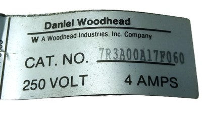 Woodhead 7R3A00A17F060 PLC Cable