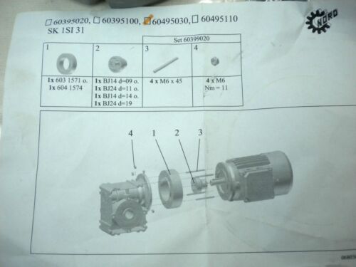 Nord Worm Gear Module 60495030 SEE PICS