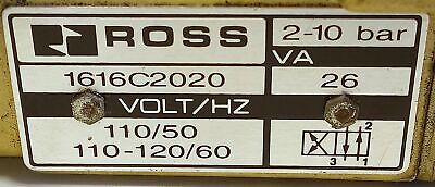 Ross Controls 1616C2020 110/120 V AC 3/2 Way Directional Control Valve