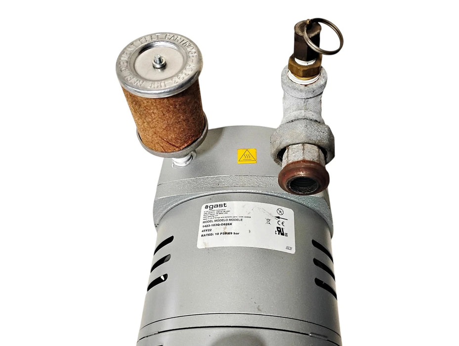 Gast 1423-103Q-G626X 4TF22 115/230 V AC 1 HP 1 PH Compressor/Vacuum Pump