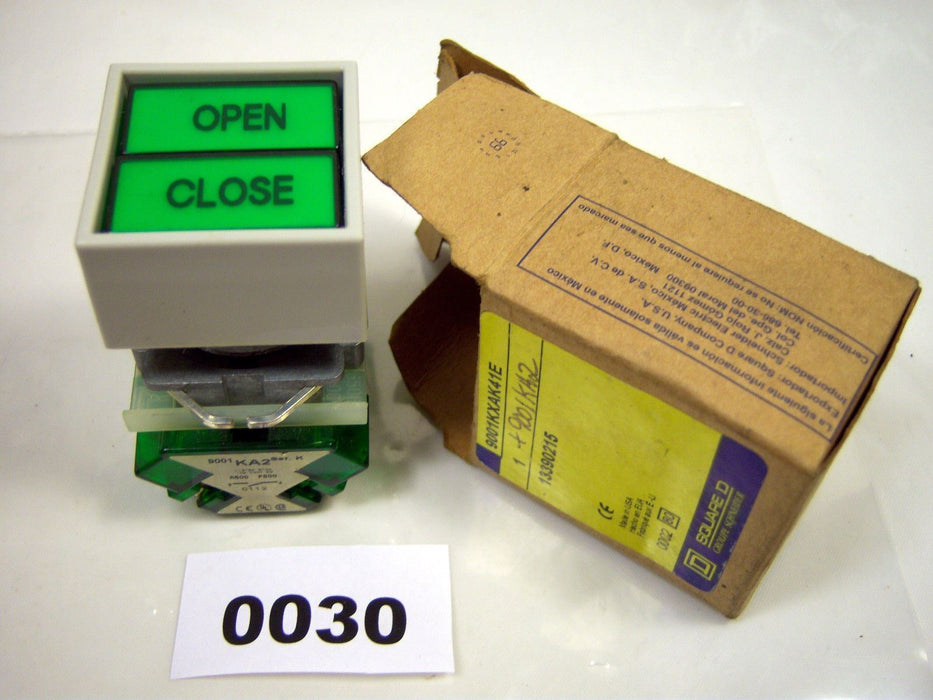 Square D Dual Push Button 9001-KXAK41E Open Close