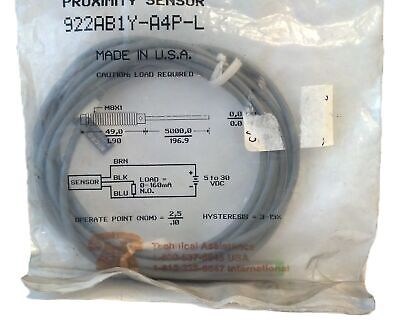 Honeywell Microswitch 922AB1Y-A4P-L 5-30 V DC Proximity Sensor