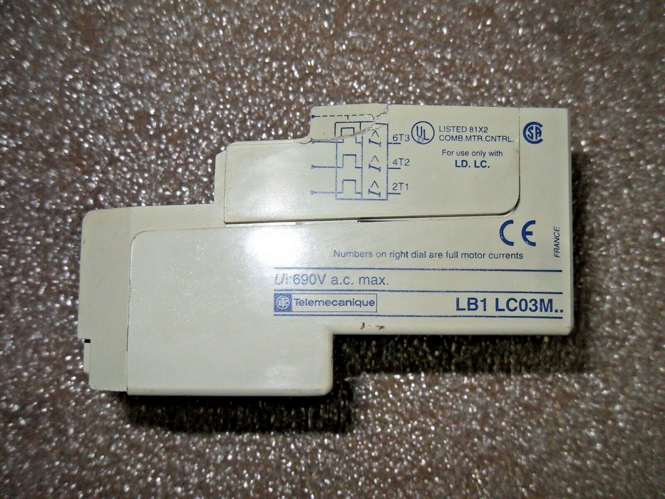 1 TELEMECANIQUE LB1 LC03M06 INTEGRAL STARTER OVERLOAD