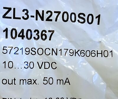 SICK ZL3-N2700S01 10-30VDC Photoelectric Sensor