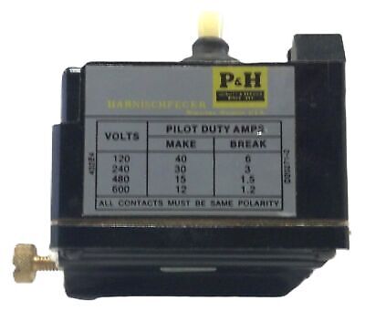 Harnischfeger P&H 4079Z8 Time-Delay Switch 0.2 - 180 Sec 120 V - 600 V
