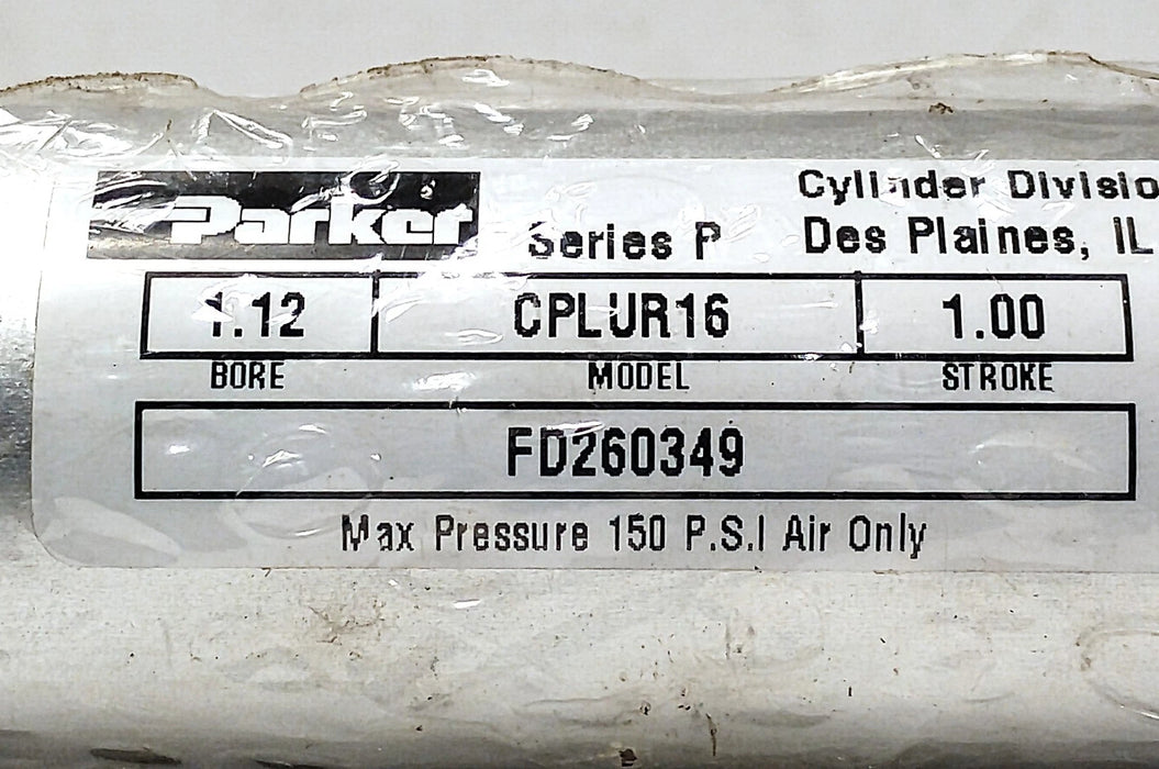 Parker 1.12CPLUR161.00 150 psi Double-Acting Pneumatic CylindeR