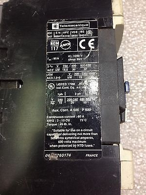 Telemecanique LC1D6511 Contactor