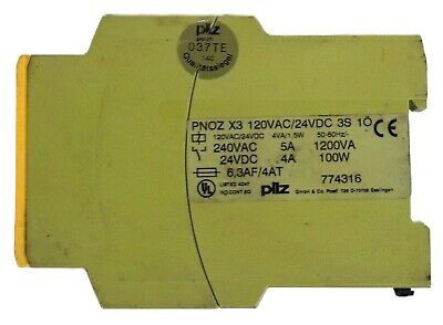 Pilz PNOZ X3 120VAC 24VDC Safety Relay Module