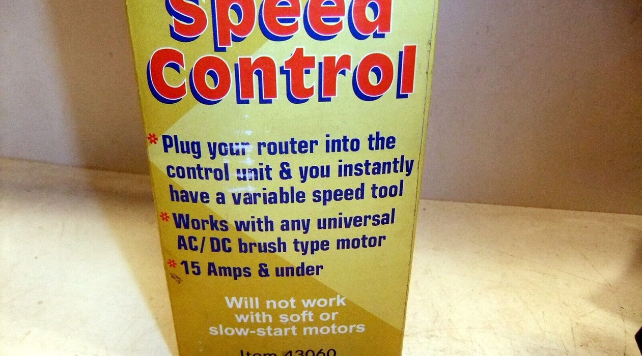 Harbor Freight Router Speed Control 43060