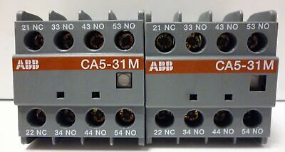 ABB 1SBC101012M5501-09/04 / CA5-31M Auxiliary Contact Blocks