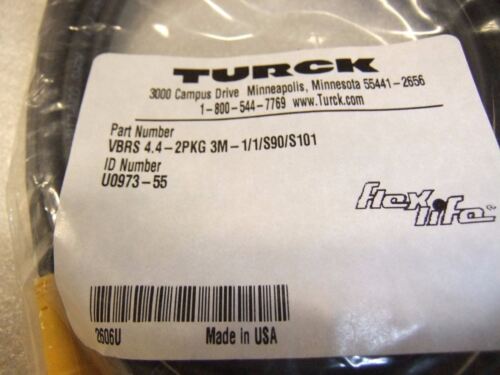 Turck VBRS 4.4-2PKG 3M-1/1/S90/S101 Twin Junction Cable