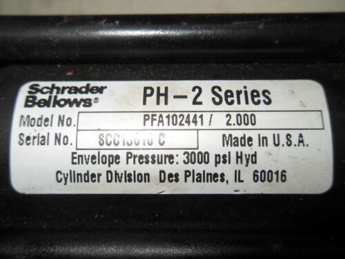Parker / Schrader Bellows PFA102441/ 2.000 PH-2 Series Cylinder