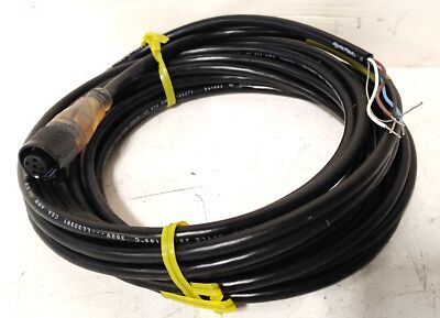 Hyde Park AC127 16 ft Straight M12 Micro 4-Conductor Connector Cable w/ LEDs