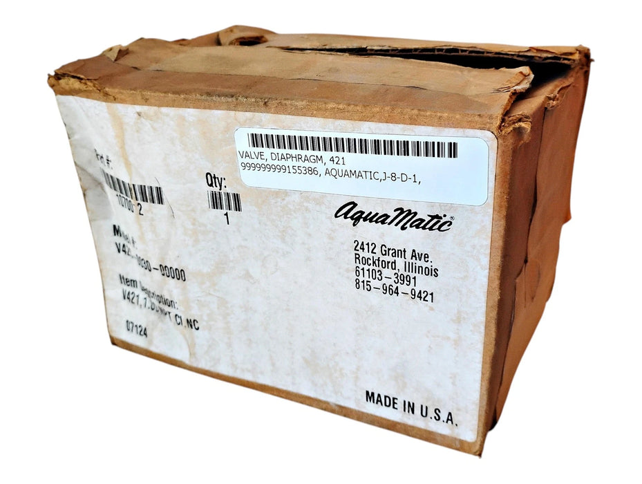 AquaMatic V42C-0030-00000 421 1" NPT Cast Iron Normally Closed Diaphragm Valve
