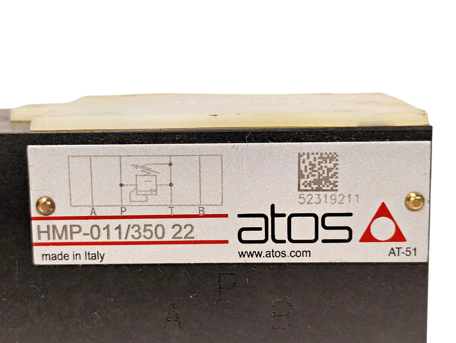 Atos HMP-011/350 22 15-350 Bar Hydraulic Pressure Relief Valve
