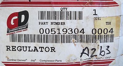 Gardner Denver 0019304-0004 CASH ACME Pressure Reducing Valve for JOY Compressor