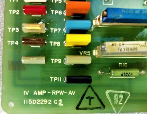 GE 115D2292G2 IV AMP-RPW-AV PC Board