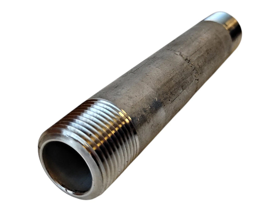 Merit Brass 6512-550 3/4" x 5-1/2" MNPT SCH 80 316 SS Seamless Pipe Nipple