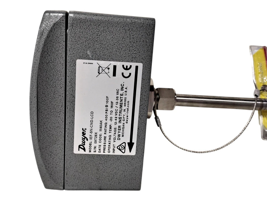 Dwyer IEF-SN-CND-LCD 12-42 VDC 12-36 VAC 1" NPT Electromagnetic Flow Transmitter