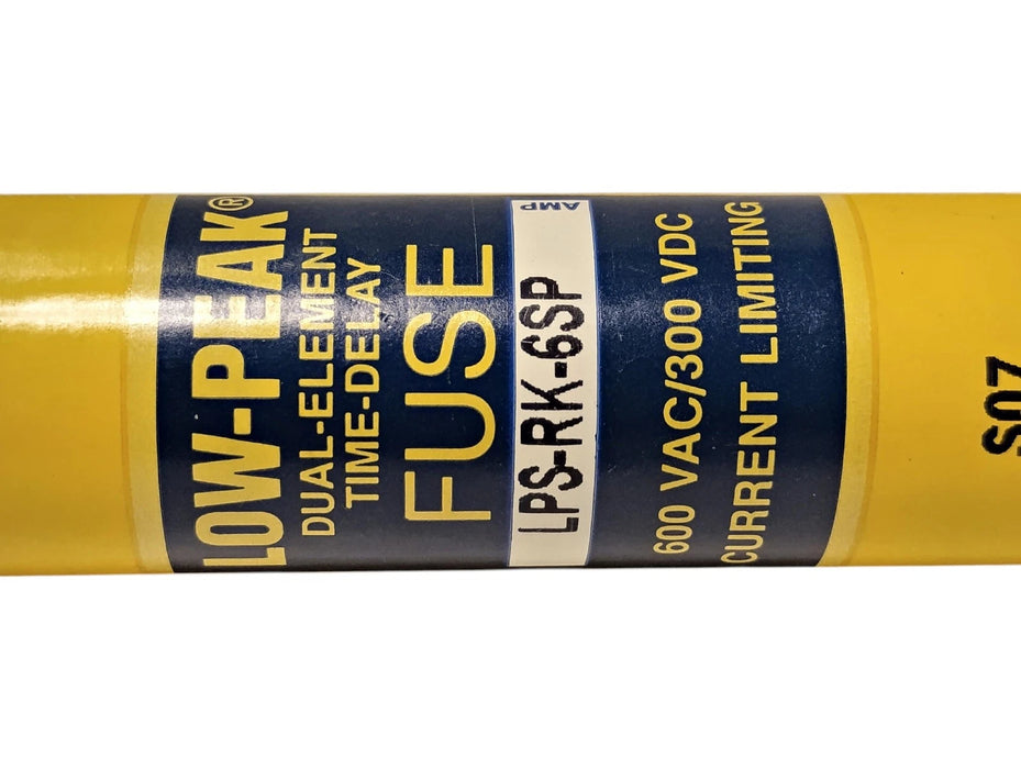 Bussmann LPS-RK-6SP 600VAC/300VDC 6 A Current-Limiting Time-Delay Fuse