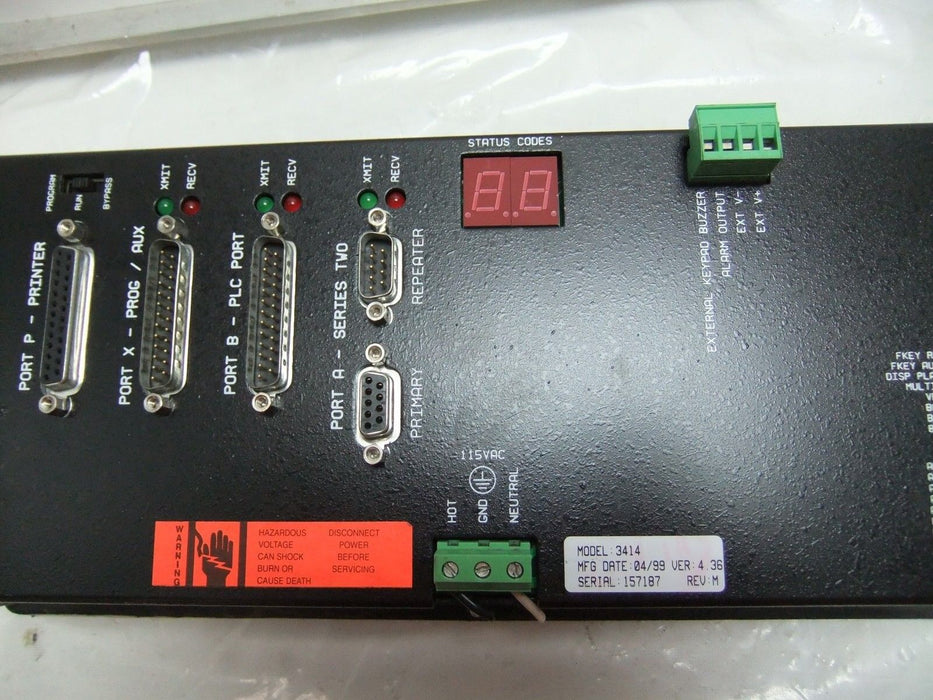 Total Control Greyline OS 3414 Operator Interface