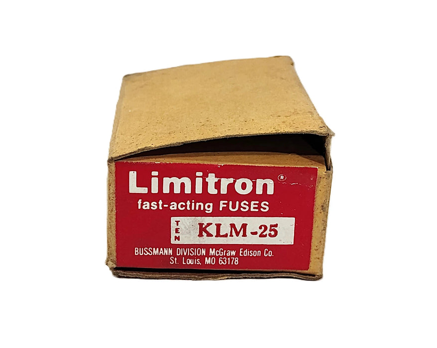 Bussmann KLM-25 600 V AC/DC 25 A Current-Limiting Fast-Acting Fuses