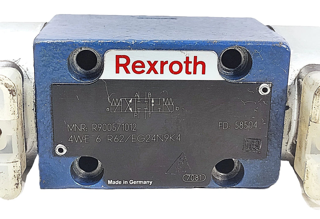 Rexroth 4WE6R62/EG24N9K4 R900571012 Hydraulic Control Spool Valve
