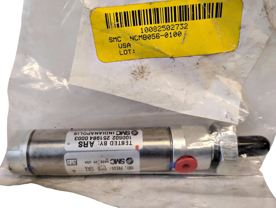SMC NCMB056-0100 250 PSI 9/16" Bore 1" Stroke Double Acting Cylinder