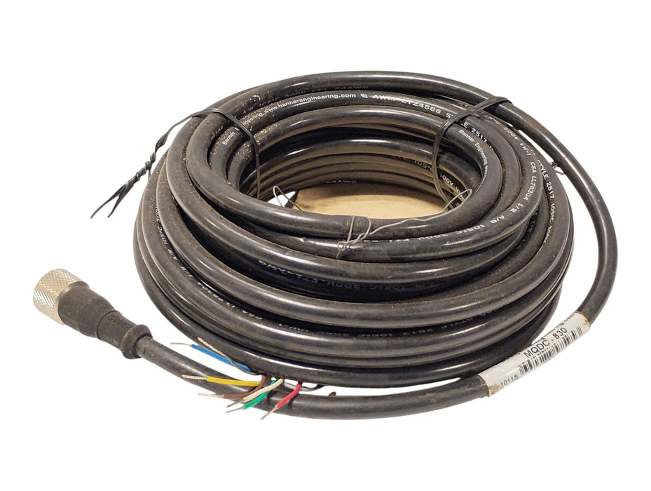 Banner Engineering MQDC-830 57595 9 m Plc Cable w/ One 8-Pin Circular Connector