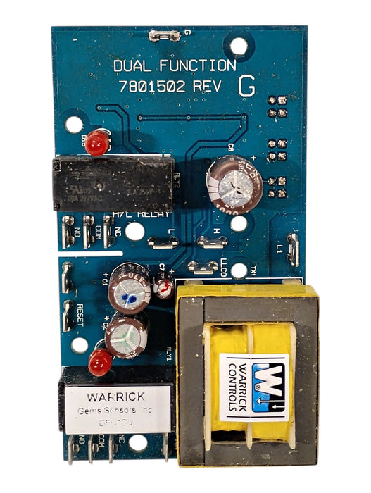 Warrick Controls DFC1D0J 7801502 Rev G 120 V 26 K Ohms Printed Circuit Board