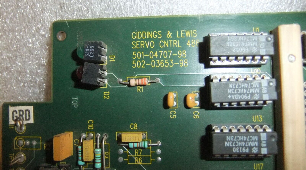 Giddings & Lewis Servo Control Board 501-04707-98 501-05055-98