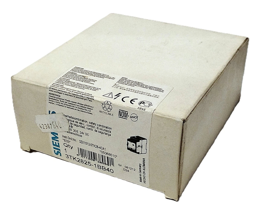 Siemens 3TK2825-1BB40 SIRIUS 230 V AC 6 A 2 Channel Safety Relay w/ 24 V DC Coil