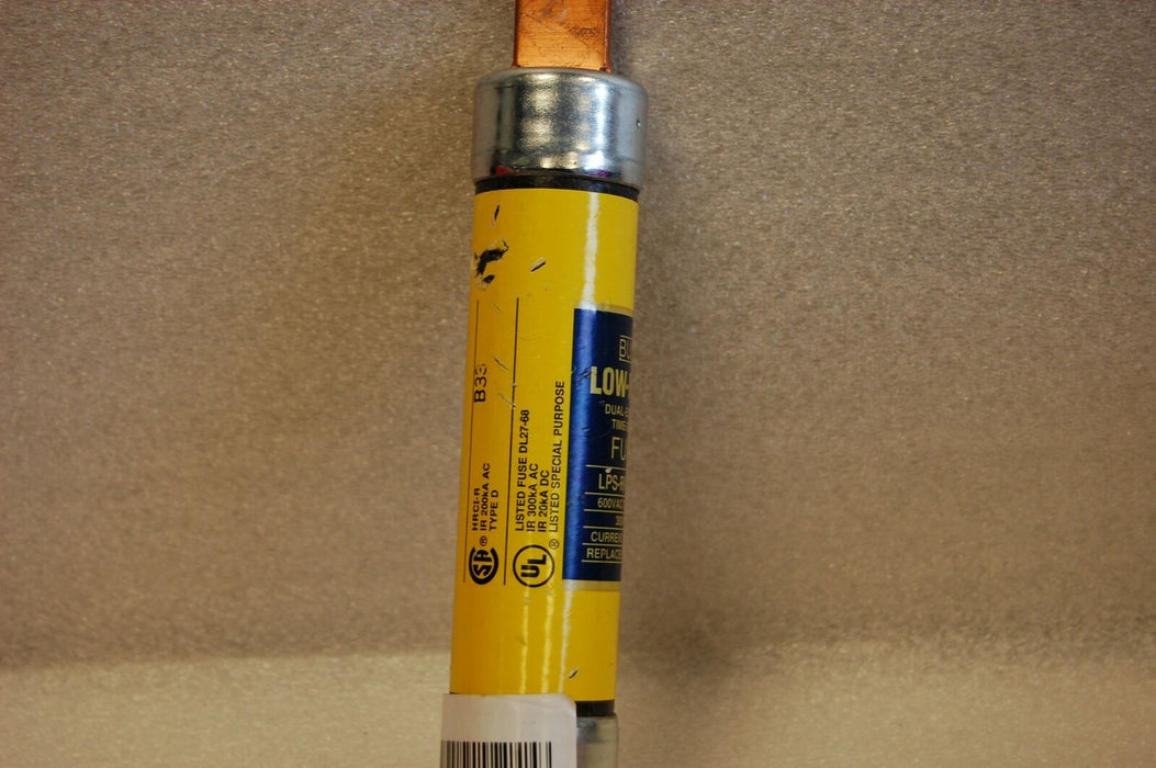 Bussmann LPS-RK-90SP 600 V 90 A Low-Peak Dual Element Time Delay Fuse