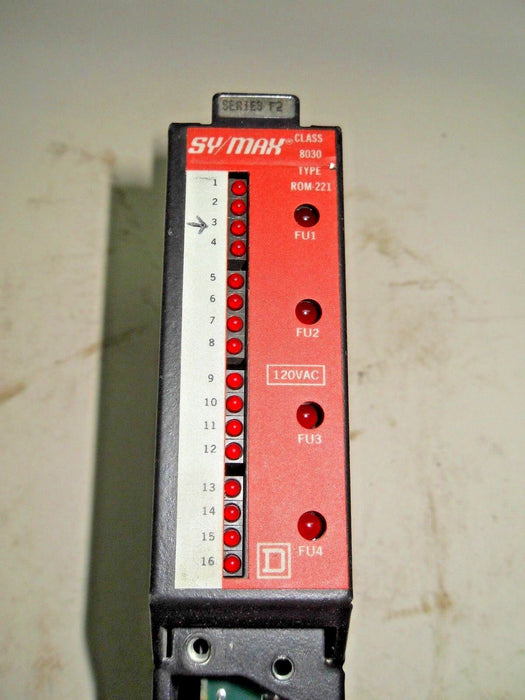 1 Square D SY/MAX 8030-ROM-221 SERIES F2 OUTPUT MODULE