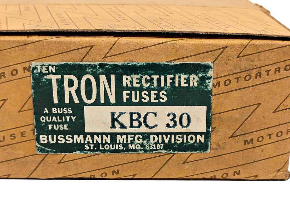 Bussmann KBC-30 600 V 30 A Very Fast-Acting Current-Limiting Rectifier Fuses
