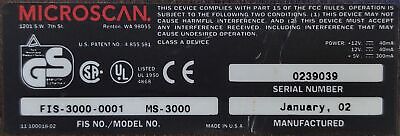 Microscan FIS-3000-0003 Barcode Scanner Control Unit